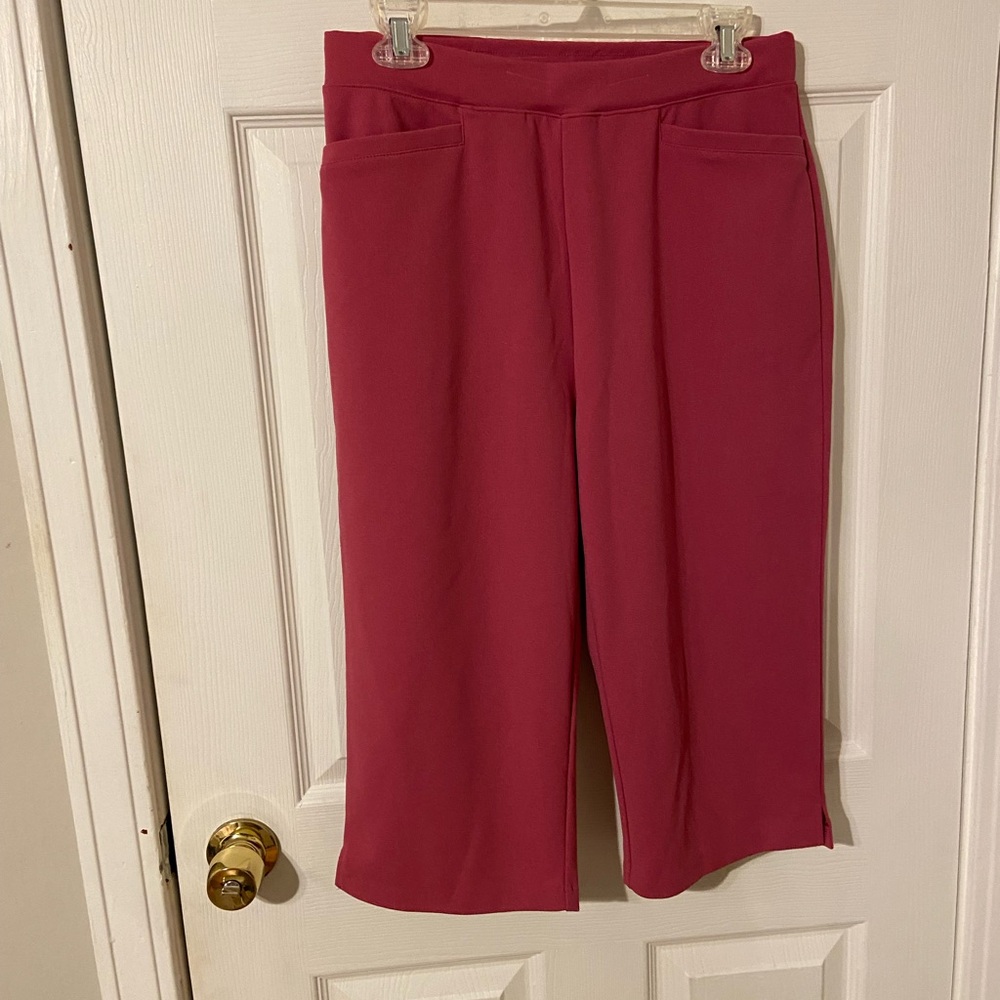 Women’s Tailored Pull-On Pants in Deep Pink - Picture 6 of 8
